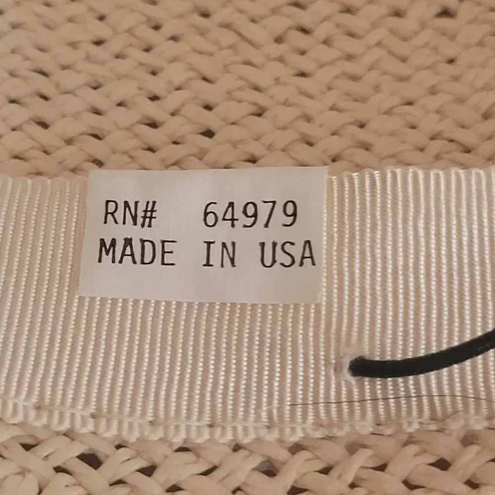 Vintage Rare San Francisco Sonni woven straw hat. Made in USA - Picture 7 of 9